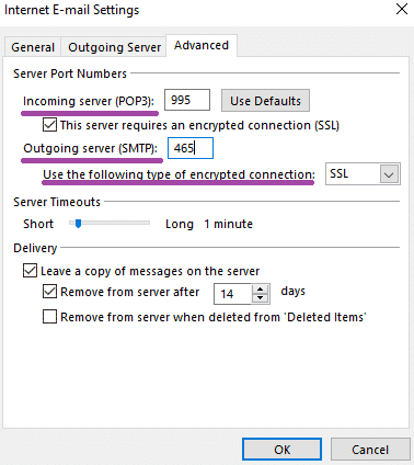 how to save outlook settings 2016