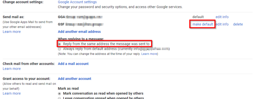 google send email as alias