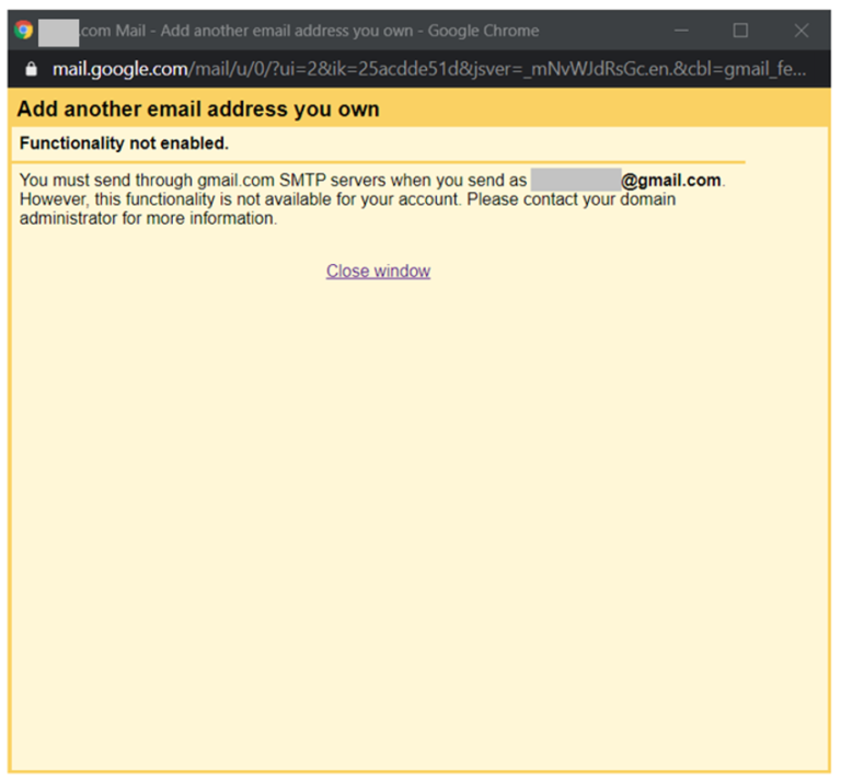 How to Fix Google Apps Send mail as - Functionality not Enabled – IT